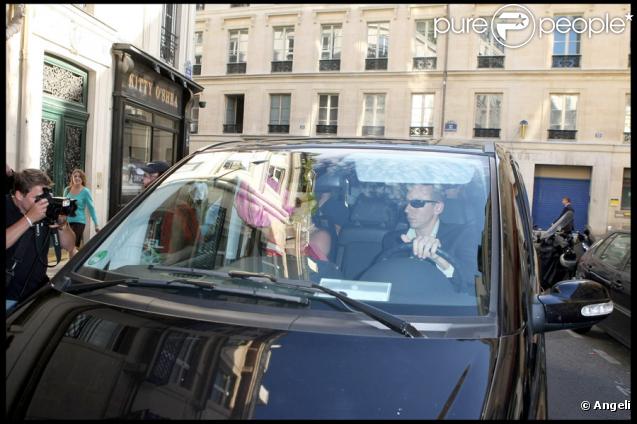 Britney Spears arrivant à Paris, le 3 juillet 2009