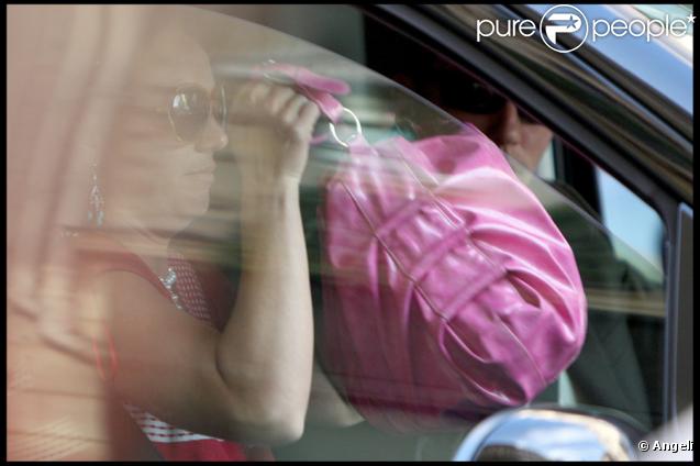 Britney Spears arrivant à Paris, le 3 juillet 2009
