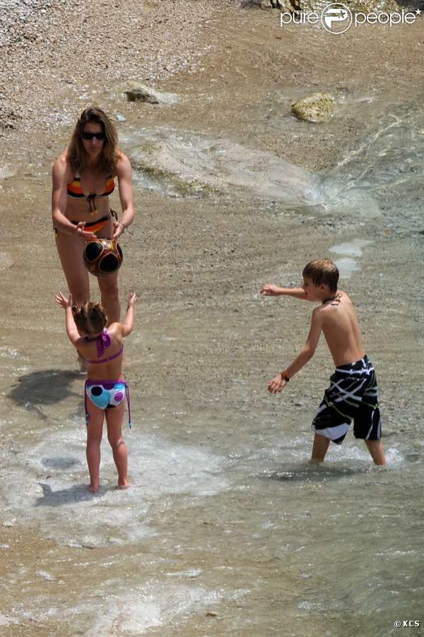 Steffi Graf en vacances en famille à Capri