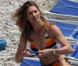 Steffi Graf en vacances en famille à Capri