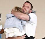 Ben Affleck avec Violet à Los Angeles, hier