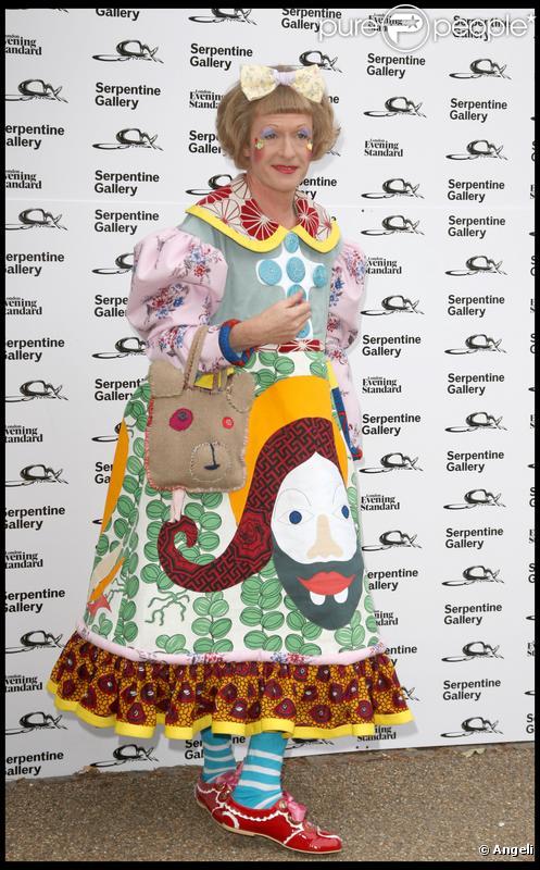 Grayson Perry à la Summer Party de la Serpentine Gallery, à Londres. 09/07/09
