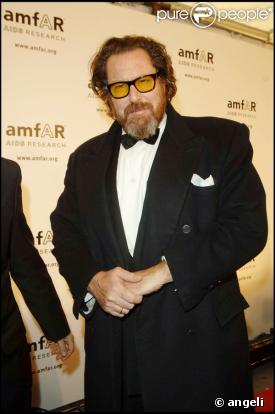 Julian Schnabel récompensé à la soirée organisée par l'amfAR chez Cipriani à New York le 31/01/08