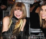 Anna Wintour et Carine Roitfeld soirée organisée par l'amfAR chez Cipriani à New York le 31/01/08