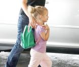 Jennifer Garner emmène sa fille Violet à l'école de Santa Monica le 10 juillet 2009