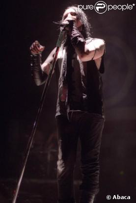 Marilyn Manson en concert en Californie, le 16 juillet 2009