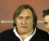 Gérard Depardieu et Clovis Cornillac lors de la première, à Rome