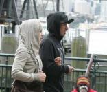 Pink et son mari Carey Hart se baladent à Sydney