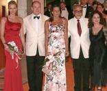 Charlene Wittstock, Albert Grimaldi, Emilio et Gloria Estefan au 61e gala de la Croix Rouge à Monaco