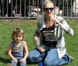 Gwen Stefani et Kingston 