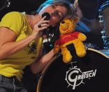 Anaïs sur la scène de Brive la Gaillarde (4 août 2009)