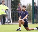 Yoann Gourcuff à l'entraînement au Château du Haillan près de Bordeaux, le 7/08/09