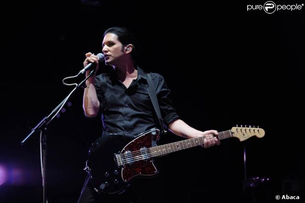 Brian Molko et Placebo lors du Paleo festival de Nyon, le 22 juillet 2009