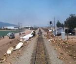Jesse James présente sur sa page Twitter les photos de l'accident de train dans lequel il se trouvait en aout 2009 