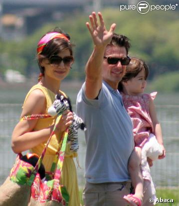 Tom Cruise, Katie Holmes et leur fille Suri Cruise