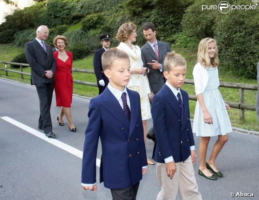 La famille royale de Liechtenstein participe aux célébrations de la Fête Nationale, le 16 août 2009