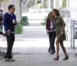 Kate Walsh sur le tournage de Private Practice, à Santa Monica, le 14 août 2009