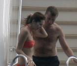 Roman Abramovich et  Daria Zhukova en vacances sur leur yacht en janvier 2008 