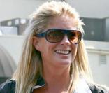 Rachel Hunter très en forme à Los Angeles le 17/08/09