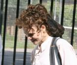 Rachel McAdams sur le tournage de Sherlock Holmes à Londres le 18 août 2009