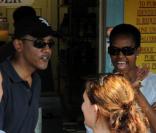 Barack Obama en vacances sur l'île de Martha's Vineyard aux Etats-Unis le 26 août 2009