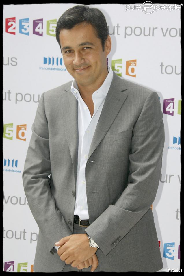 Olivier Galzi lors de la conférence de presse de la rentrée de France Télévisions le 27 août 2009