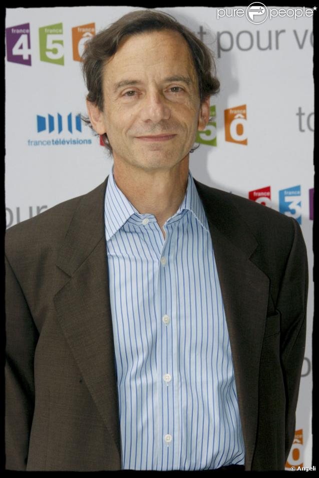 Olivier Barrot lors de la conférence de presse de la rentrée de France Télévisions le 27 août 2009
