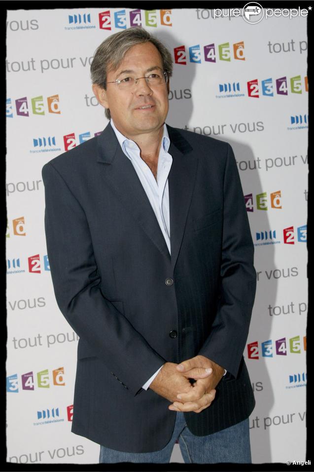 Benoît Duquesne lors de la conférence de presse de la rentrée de France Télévisions le 27 août 2009