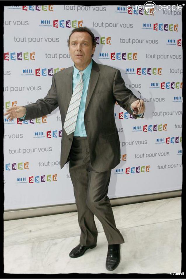 Julien Lepers lors de la conférence de presse de la rentrée de France Télévisions le 27 août 2009