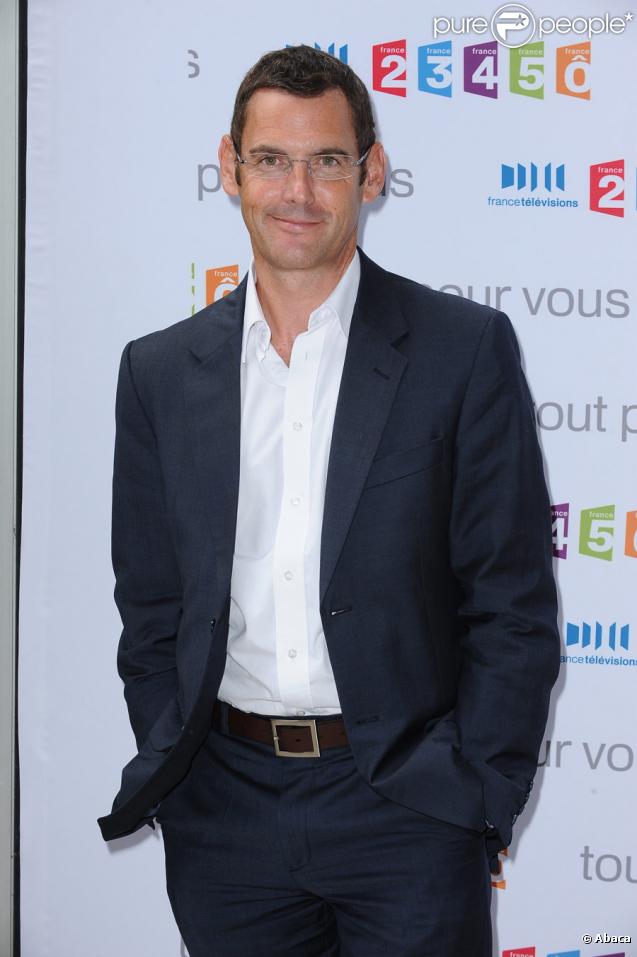 Francis Letellier lors de la conférence de presse de la rentrée de France Télévisions le 27 août 2009