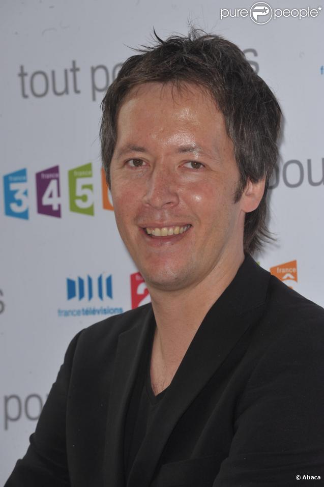 Jean-Luc Lemoine lors de la conférence de presse de la rentrée de France Télévisions le 27 août 2009