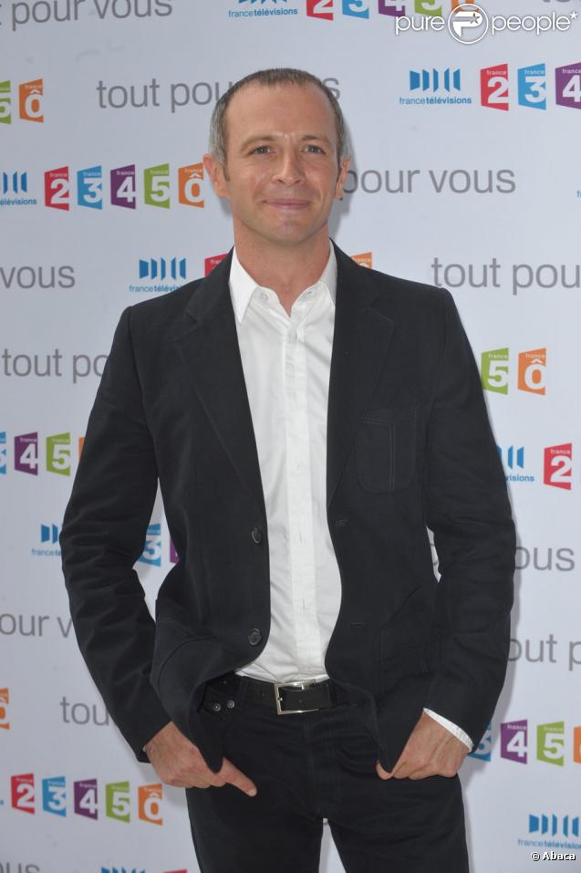 Samuel Etienne lors de la conférence de presse de la rentrée de France Télévisions le 27 août 2009