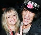 Ronnie Wood et son ex-femme Jo en janvier 2008 