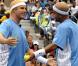 Roger Federer, Maria Sharapova, Ana Ivanovic et James Blake... victimes du diabolique Will Ferrell, déguisé !