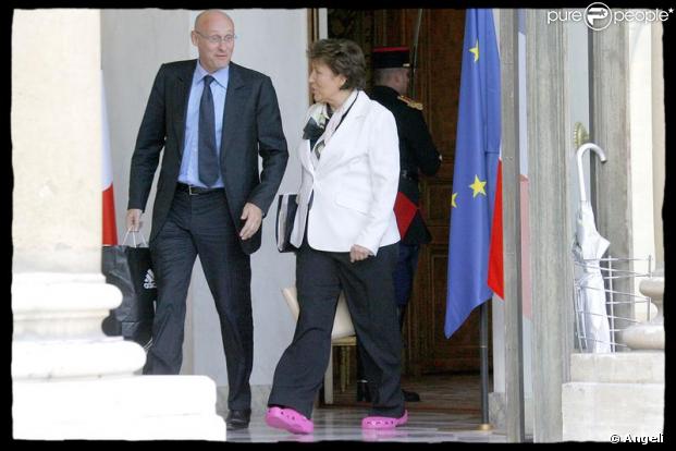 Roselyne Bachelot et ses Crocs