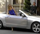 Sarah Jessica Parker sur le tournage de  Sex and the city 2 , le 1er septembre 2009, à New York