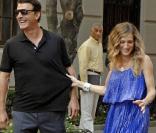 Sarah Jessica Parker sur le tournage de  Sex and the city 2 , le 1er septembre 2009, à New York