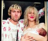 Kurt Cobain, leader de Nirvana et Courtney Love nous présentent Frances Bean