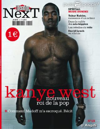 Le rappeur Kanye West en couverture de Libération Next 