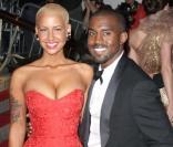 Le rappeur Kanye West et sa girlfriend Amber Rose