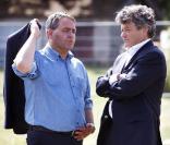Xavier Bertrand et Jean-Louis Borloo à l'Université d'été de l'UMP à Seignosse dans les landes (5 septembre 2009)