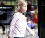 Jennifer Garner et sa fille Seraphina à Boston (7 septembre 2009)