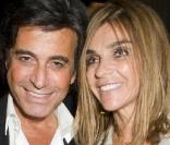 Alexandre Zouari et Carine Roitfeld à la soirée Armani dans le cadre de la Nuit de la mode organisée par le magazine Vogue