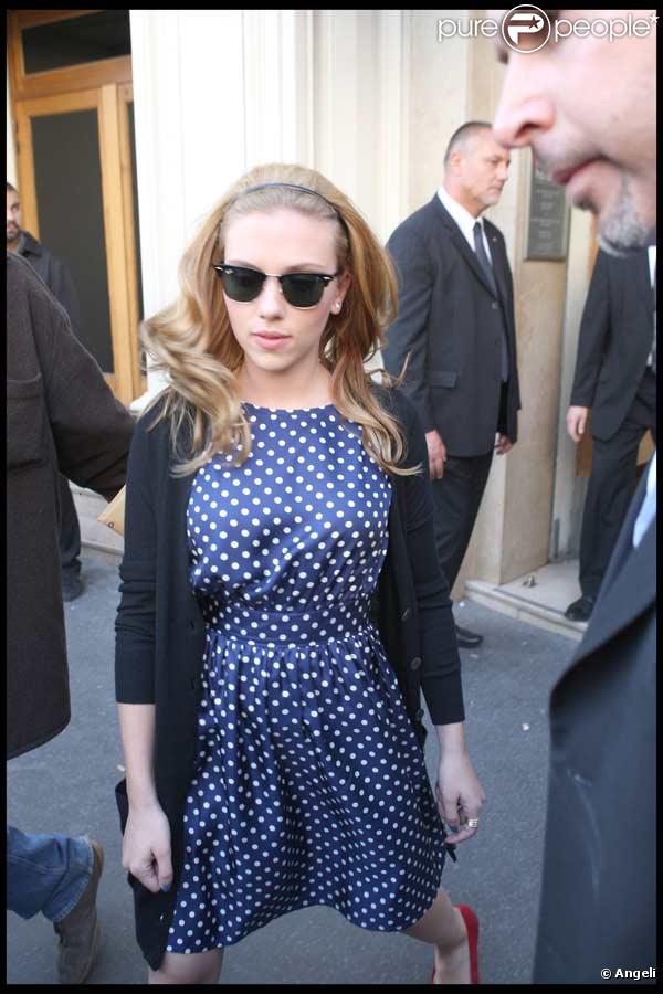 Scarlett Johansson et Pete Yorn présentent leur album  Break Up  au Bon Marché, le 11 09 09