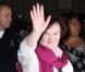 Susan Boyle arrive à l'aéroport LAX de Los Angeles, hier.