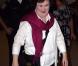 Susan Boyle arrive à l'aéroport LAX de Los Angeles, hier.