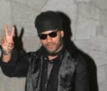Lenny Kravitz bien accompagné au Belvedere de Postdam près de Berlin