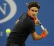 Roger Federer, vainqueur de sa demi-dinale à l'US Open, face à Novak Djokovic, à New York, le 13 septembre 2009 !