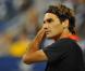 Roger Federer, vainqueur de sa demi-dinale à l'US Open, face à Novak Djokovic, à New York, le 13 septembre 2009 !