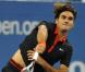 Roger Federer, vainqueur de sa demi-dinale à l'US Open, face à Novak Djokovic, à New York, le 13 septembre 2009 !